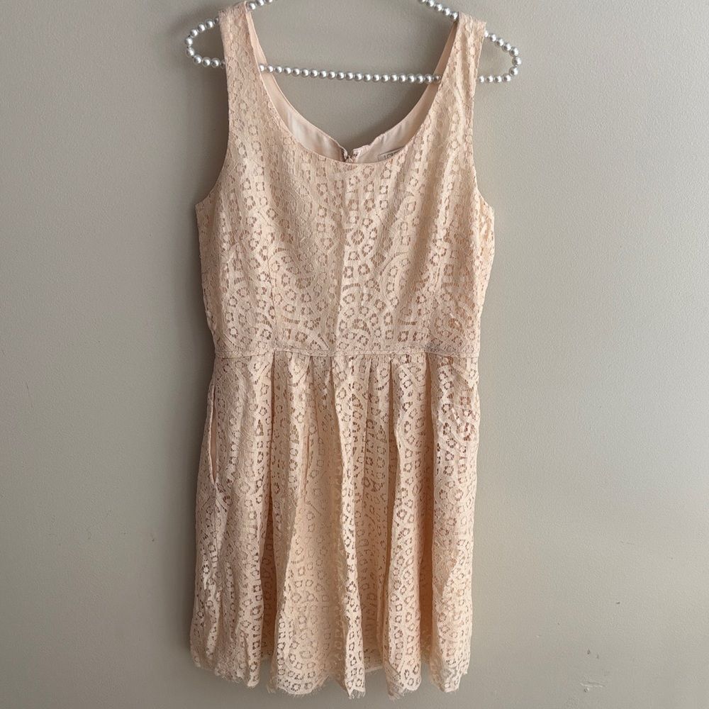 J. Crew Cream Lace Dress size 8